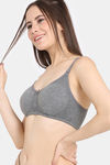 Rosaline Everyday Double Layered Non Wired 3/4th Coverage T-Shirt Bra (Pack of 2) - Multicolor — thumbnail 8